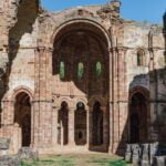 Closeup shot of the Monasterio Santa Maria de Moreruela in Granja de Moreruela Zamora Spain