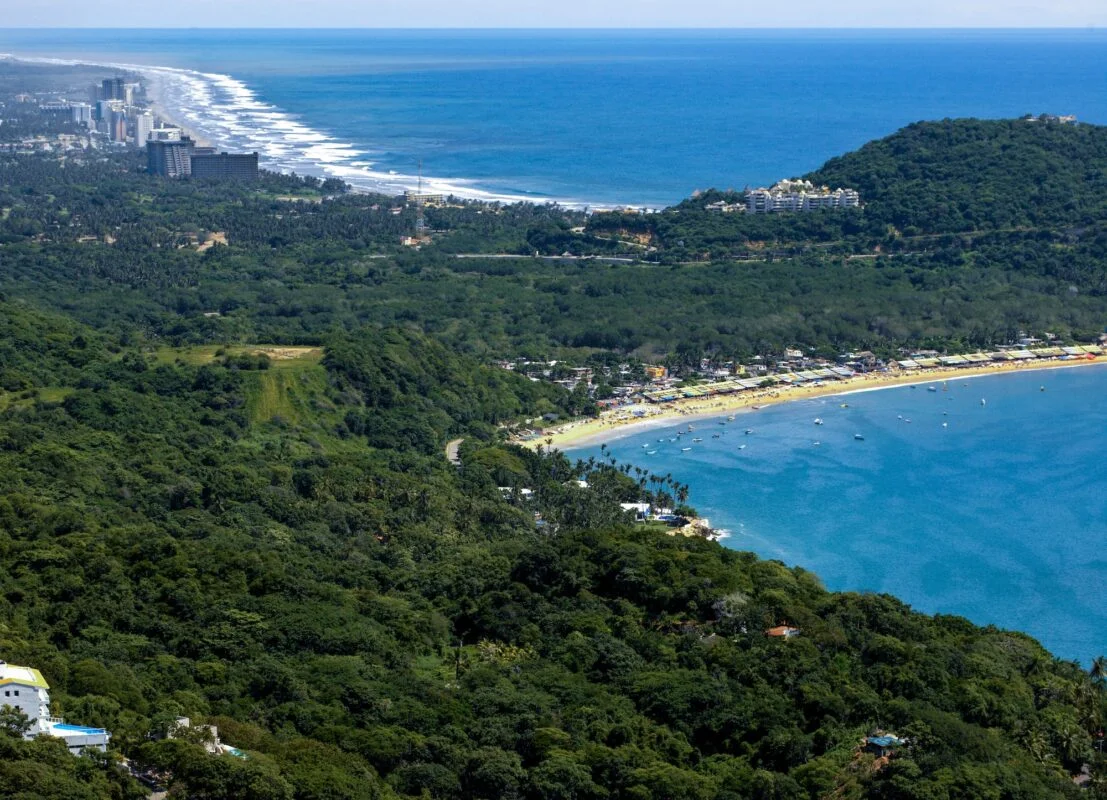 Coastline near Acapulco in Mexico