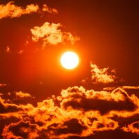Heatwave hot sun. Climate Change. Global Warming