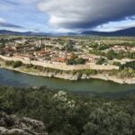 Medieval village and stone wall in Spain. Buitrago del Lozoya