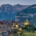 The beautiful village of Torla in the spanisch Pyrenees